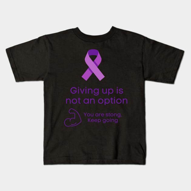 Dont give up Kids T-Shirt by Lili's Designs